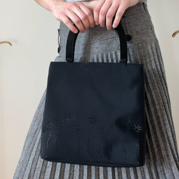 Vintage Esprit Laser Cut Acetate Handle Purse - Picture 5 of 5